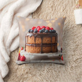 Kuchen mit Beeren obendrauf Kissen (Decke)