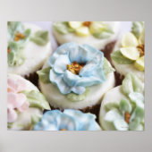 Kuchen mit Blume vereist Poster (Vorne)