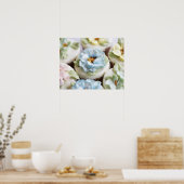 Kuchen mit Blume vereist Poster (Küche)