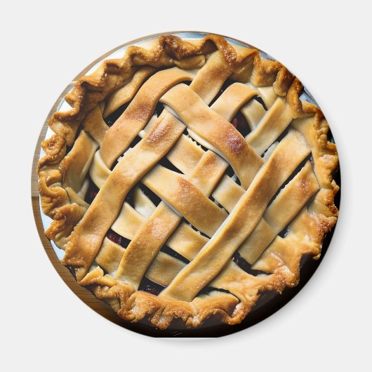 Kuchen mit Extravaganter Kruste Magnet (Vorne)