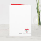 Kuchen mit Kirschen: rosa Leere Karte (Rückseite)