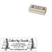 Kuchen mit Kuchendekoration Bäckerei Gummistempel (Stempel)