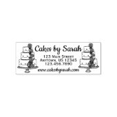 Kuchen mit Kuchendekoration Bäckerei Gummistempel (Prägung)