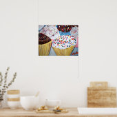 "Kuchen mit Sprinklen" Poster (Küche)