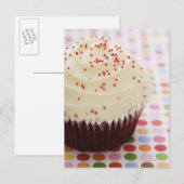 Kuchen mit Sprinklen Postkarte (Vorne/Hinten)