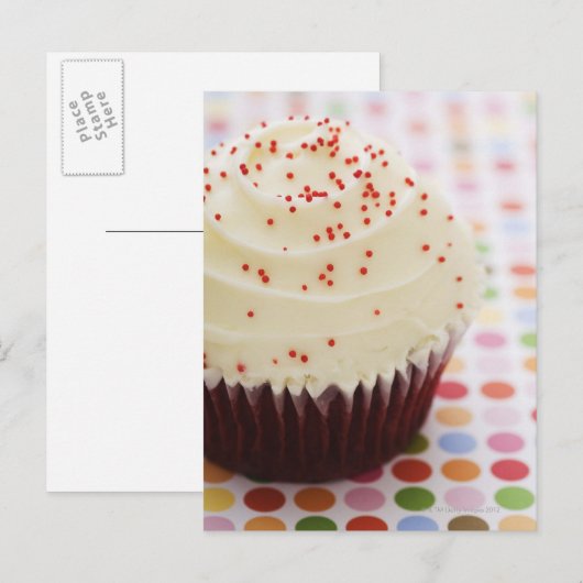 Kuchen mit Sprinklen Postkarte (Vorne/Hinten)