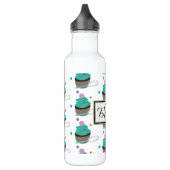 Kuchen mit Whisk Baker Monogramm Edelstahlflasche (Links)