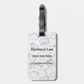 Küchen-Muster 4 Gepäckanhänger (Rückseite vertikal)