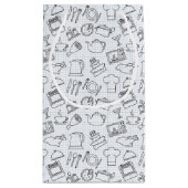 Küchen-Muster 4 Kleine Geschenktüte (Rückseite)