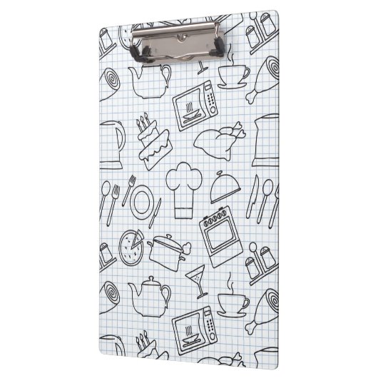 Küchen-Muster 4 Klemmbrett (Links)