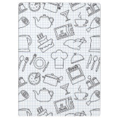 Küchen-Muster 4 Klemmbrett (Rückseite)