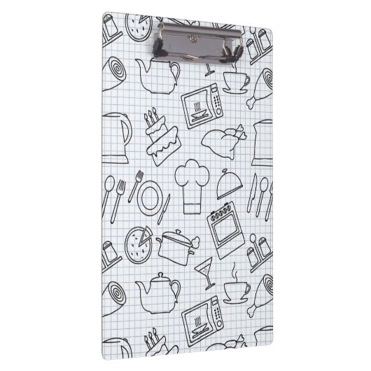 Küchen-Muster 4 Klemmbrett (Rechts)