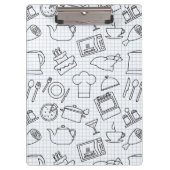 Küchen-Muster 4 Klemmbrett (Vorderseite)