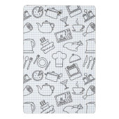 Küchen-Muster 4 Mini Klemmbrett (Rückseite)