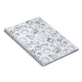 Küchen-Muster 4 Notizblock (Rechte Seite)