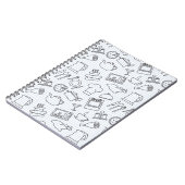 Küchen-Muster 4 Notizblock (Linke Seite)