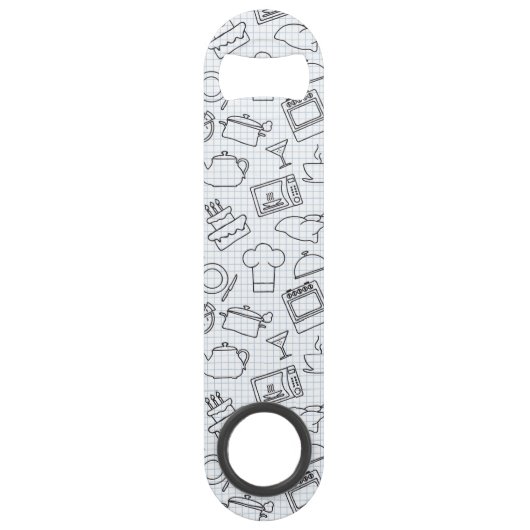 Küchen-Muster 4 Speedflaschenöffner (Vorderseite)