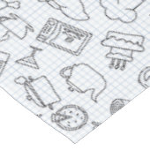 Küchen-Muster 4 Tischdecke (Schrägansicht)