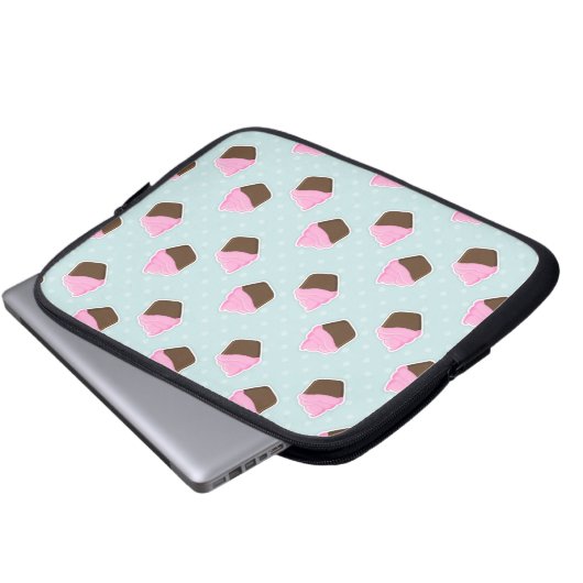 Kuchen-Muster Laptopschutzhülle (Vorne Knopf)