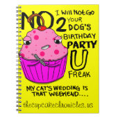 Kuchen-Notizbuch Notizblock (Vorderseite)