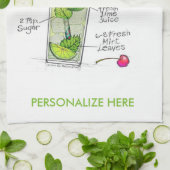 KÜCHEN-oder BAR-TÜCHER - MOJITO Geschirrtuch (Gefaltet)