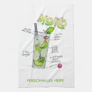 KÜCHEN-oder BAR-TÜCHER - MOJITO Geschirrtuch