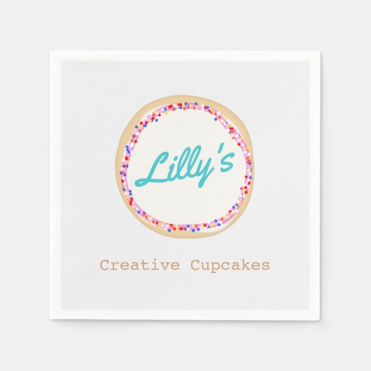 Kuchen- oder Cookie-Dekorator Serviette (Vorderseite)