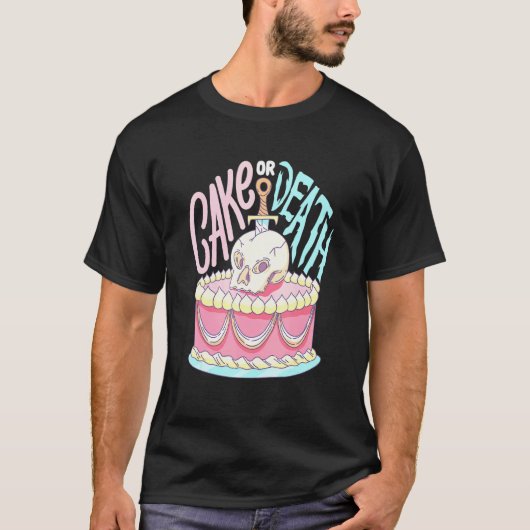 Kuchen- oder Sterbedesign für einen Kuchenhändler T-Shirt (Vorderseite)