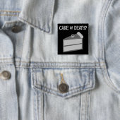 Kuchen oder Tod? Button (Beispiel)