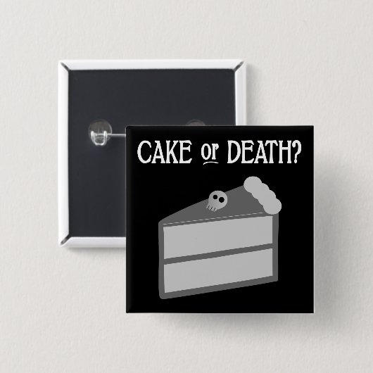 Kuchen oder Tod? Button (Vorne & Hinten)