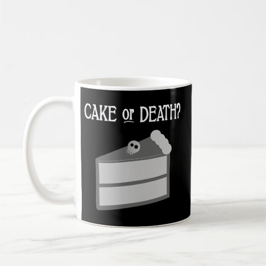 Kuchen oder Tod? Kaffeetasse (Links)