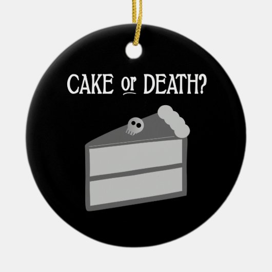 Kuchen oder Tod? Keramikornament (Vorne)