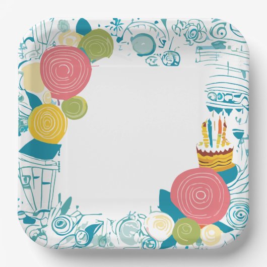 Kuchen Pappteller (Vorderseite)