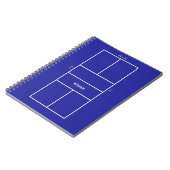 Küchen-Pickleball-Plandiagramm Notizblock (Linke Seite)