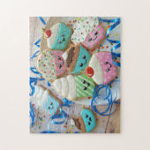 Kuchen-Plätzchen Puzzle (Vertikal)