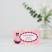 Kuchen-Pop-Backen Visitenkarte (Stehend Vorderseite)