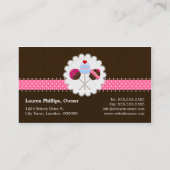 Kuchen-Pop-Bäcker Visitenkarte (Rückseite)