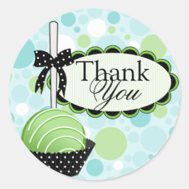 Kuchen Pop Bäckerei Danke Box Siegel Runder Aufkleber