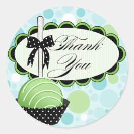 Kuchen Pop Bäckerei Danke Box Siegel Runder Aufkleber