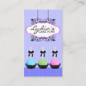 Kuchen-Pop-Bäckerei im Lavendel Visitenkarte (Vorderseite)