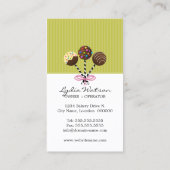 Kuchen-Pop-Bäckerei Visitenkarte (Rückseite)