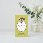 Kuchen-Pop-Bäckerei Visitenkarte (Stehend Vorderseite)