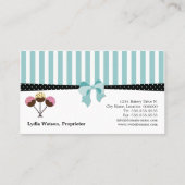 Kuchen-Pop-Bäckerei Visitenkarte (Rückseite)