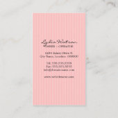 Kuchen-Pop-Bäckerei Visitenkarte (Rückseite)