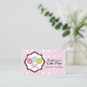 Kuchen-Pop-Bäckerei Visitenkarte (Stehend Vorderseite)
