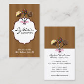 Kuchen-Pop-Bäckerei Visitenkarte (Vorne/Hinten)