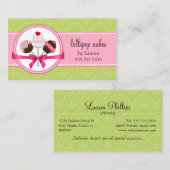 Kuchen-Pop-Bäckerei Visitenkarte (Vorne/Hinten)