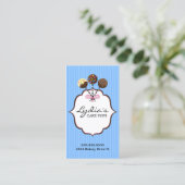 Kuchen-Pop-Bäckerei Visitenkarte (Stehend Vorderseite)