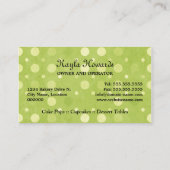 Kuchen-Pop Bakeshop Visitenkarte (Rückseite)