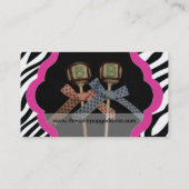 Kuchen-Pop-Geschäfts-Karten - Gewohnheit Visitenkarte (Rückseite)